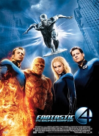 постер Фантастическая четверка 2 Вторжение Серебряного Серфера / 4: Rise of the Silver Surfer;